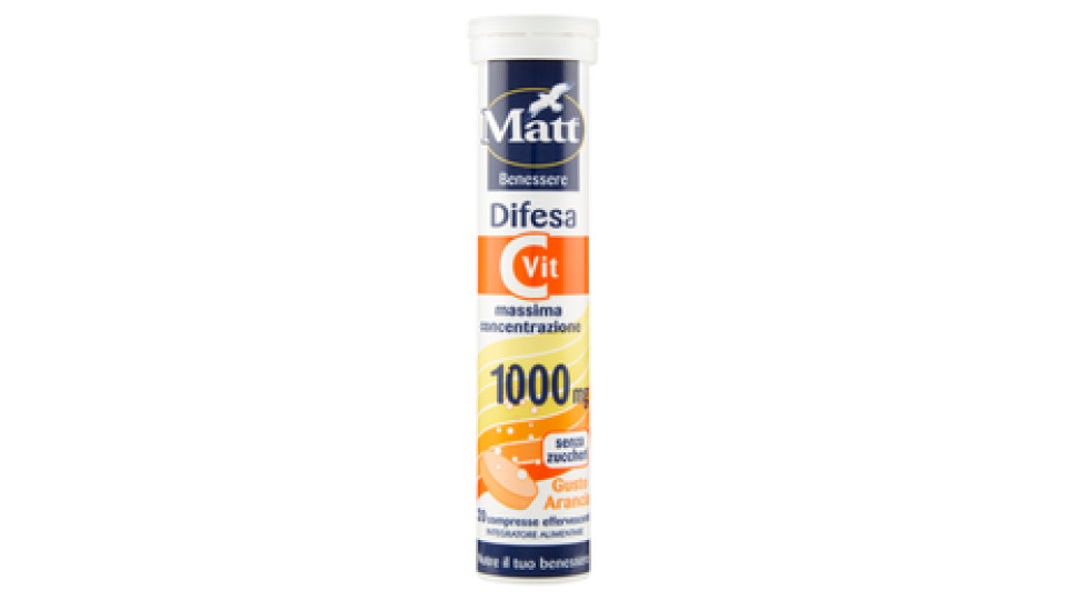 Matt Benessere Difesa Vit C 20 compresse effervescenti 90 g