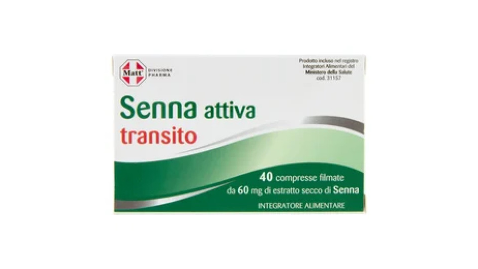 Matt Divisione Pharma Senna attiva transito 40 compresse 5,28 g