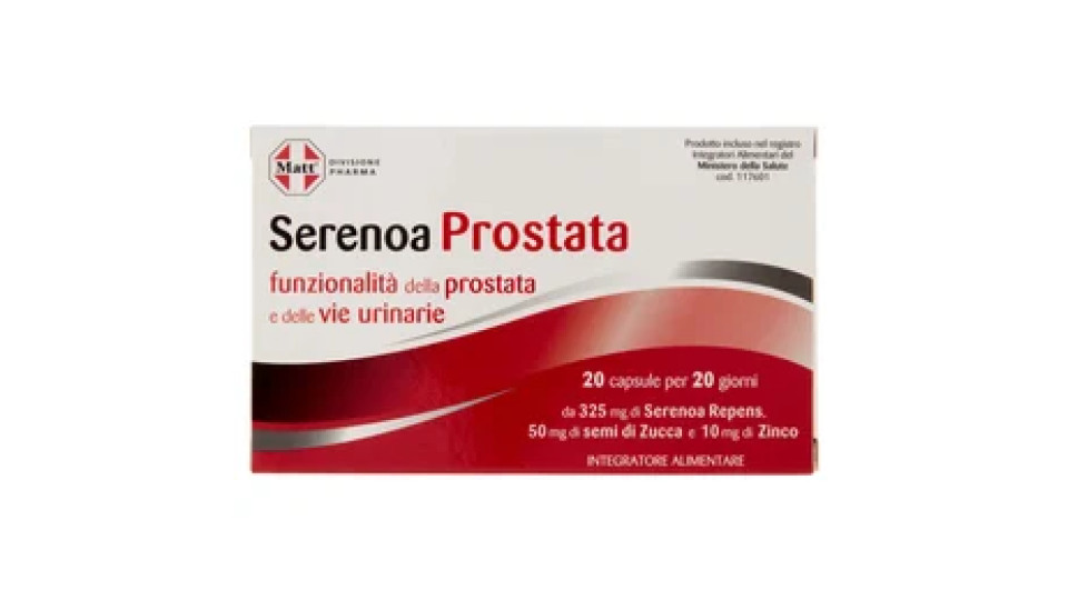 Matt Divisione Pharma Serenoa Prostata 20 capsule 14,6 g