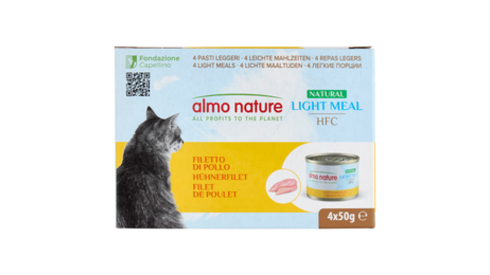almo nature Natural Light Meal HFC Filetto di Pollo 4 x 50 g