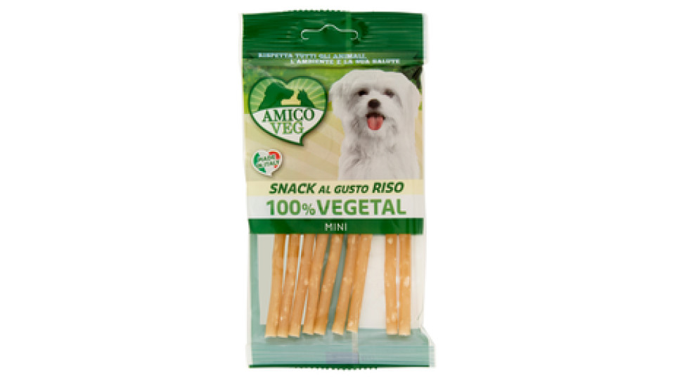 Amico Veg Snack al Gusto Riso 100% Vegetale Mini 48 g