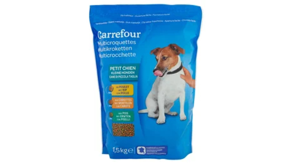 Carrefour Cane di Piccola Taglia Multicrocchette 1,5 kg