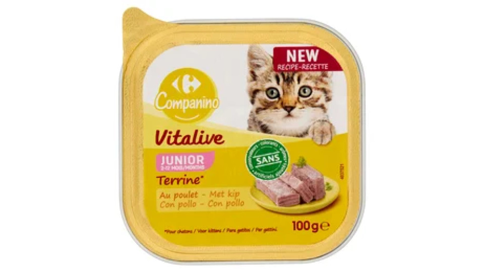 Carrefour Companino Vitalive Junior Terrine* con pollo 100 g