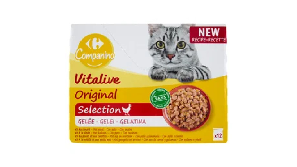 Carrefour Companino Vitalive Original Selection Gelatina 12 x 100 g