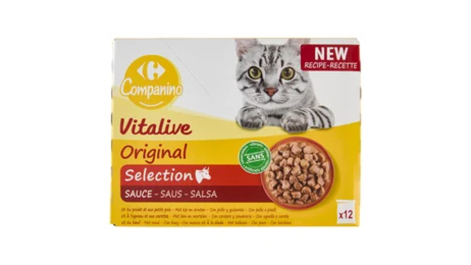Carrefour Companino Vitalive Original Selection Salsa 12 x 100 g