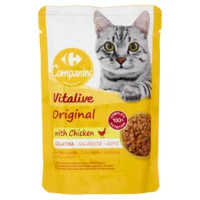 Carrefour Companino Vitalive Original with Chicken Gelatina con Pollo e carote 100 g