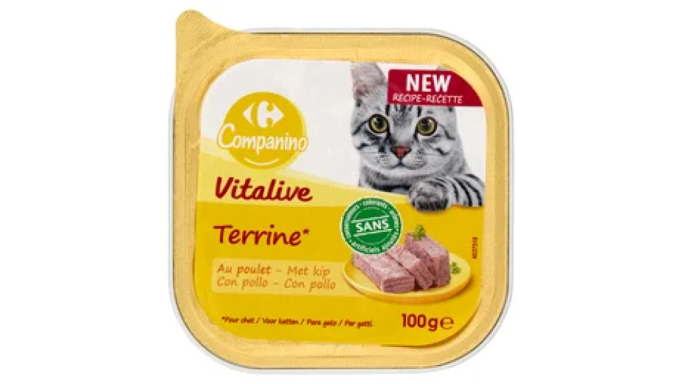 Carrefour Companino Vitalive Terrine* con pollo 100 g
