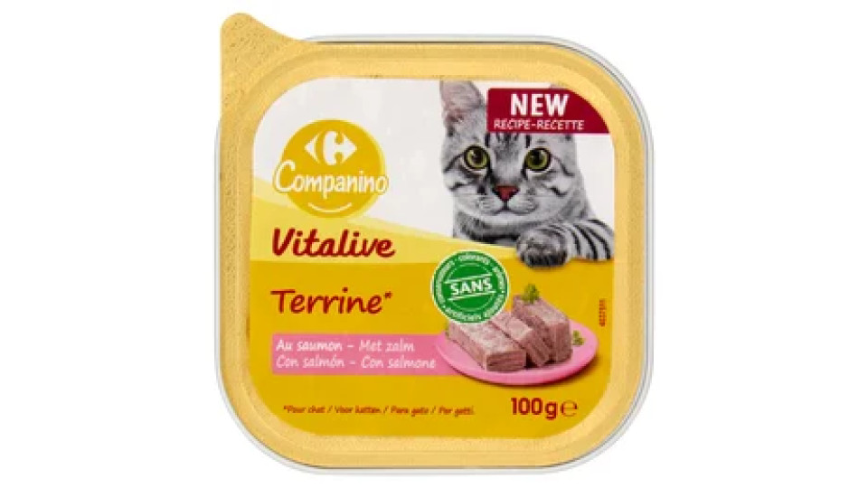 Carrefour Companino Vitalive Terrine* con salmone 100 g