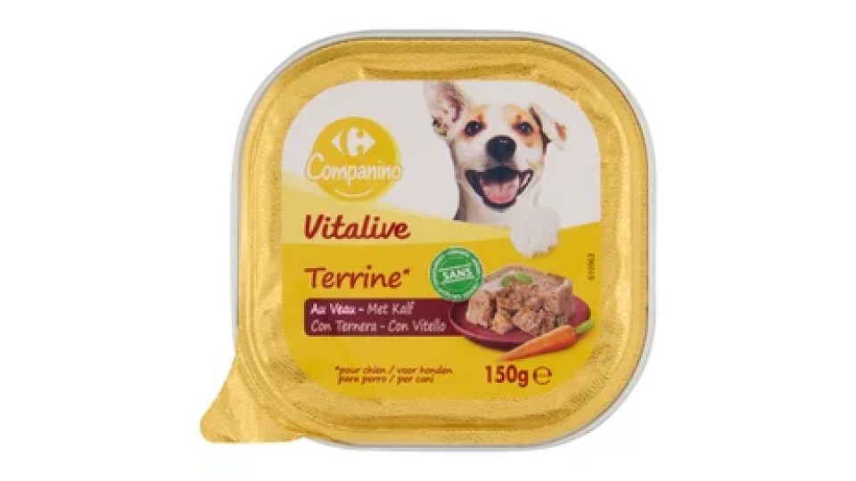 Carrefour Companino Vitalive Terrine* con Vitello 150 g