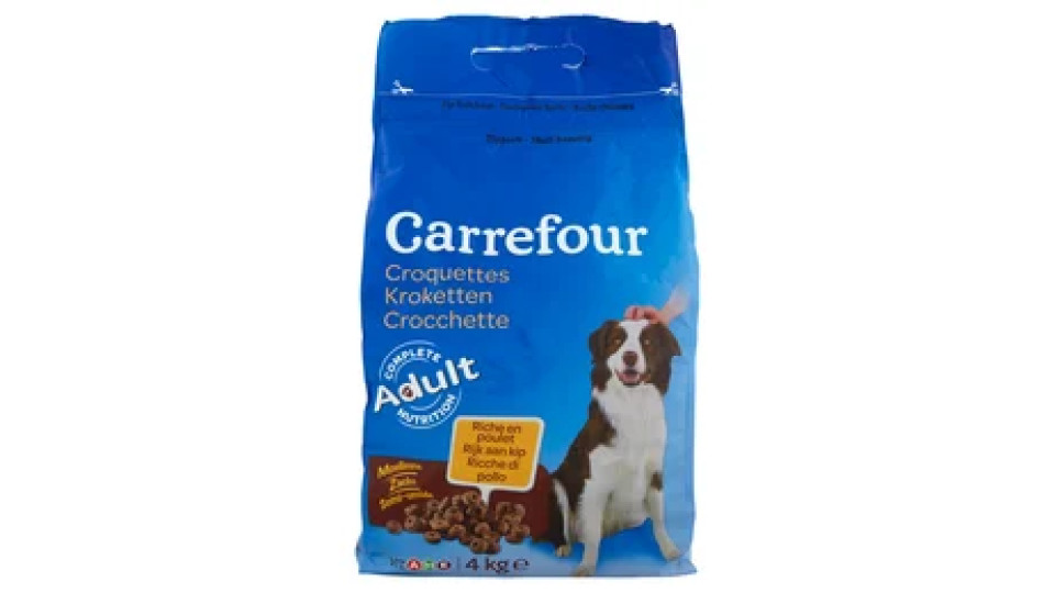 Carrefour Crocchette Ricche di pollo 4 kg