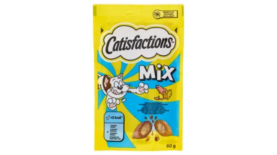 Catisfactions Snack Gatto con Salmone & Formaggio 60 g
