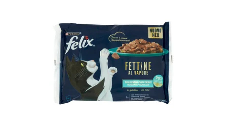 FELIX Fettine al Vapore Salmone Tonno 4 x 80 g