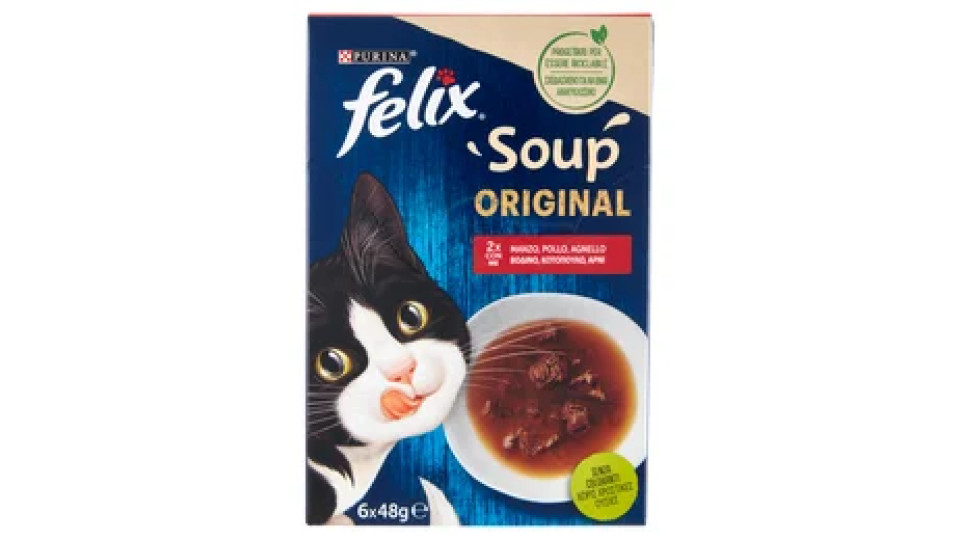 FELIX Soup Original (Manzo, Pollo, Agnello) 6 x 48 g