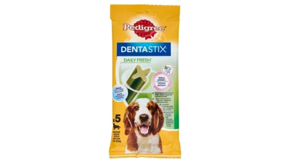Pedigree Dentastix Fresh Snack per igiene orale Cane Medio 5 Pezzi 128 g