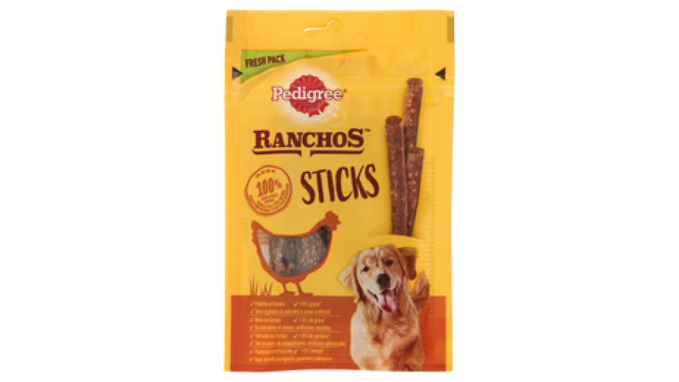 Pedigree Ranchos Snack Cane Sticks Pollo 60g