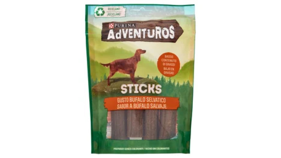 PURINA ADVENTUROS Sticks Bufalo Selvatico 120 g