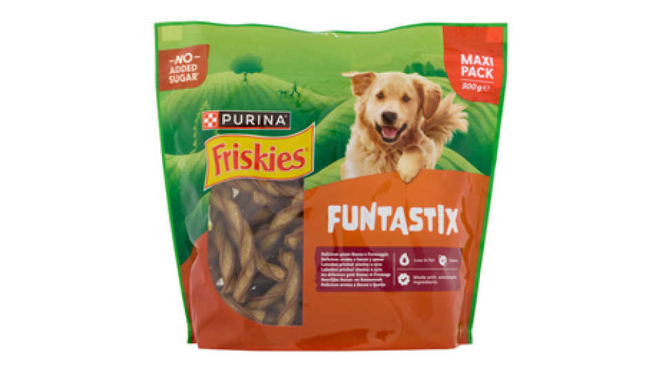 PURINA FRISKIES Funtastix Bacon e Formaggio 500g