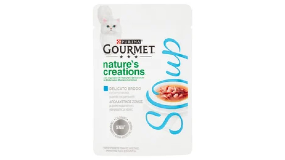 PURINA GOURMET Nature's Creations Soup Tonno & Gamberetti 40g