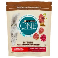 PURINA ONE Bifensis Grain Free Sterilcat Manzo 350 g