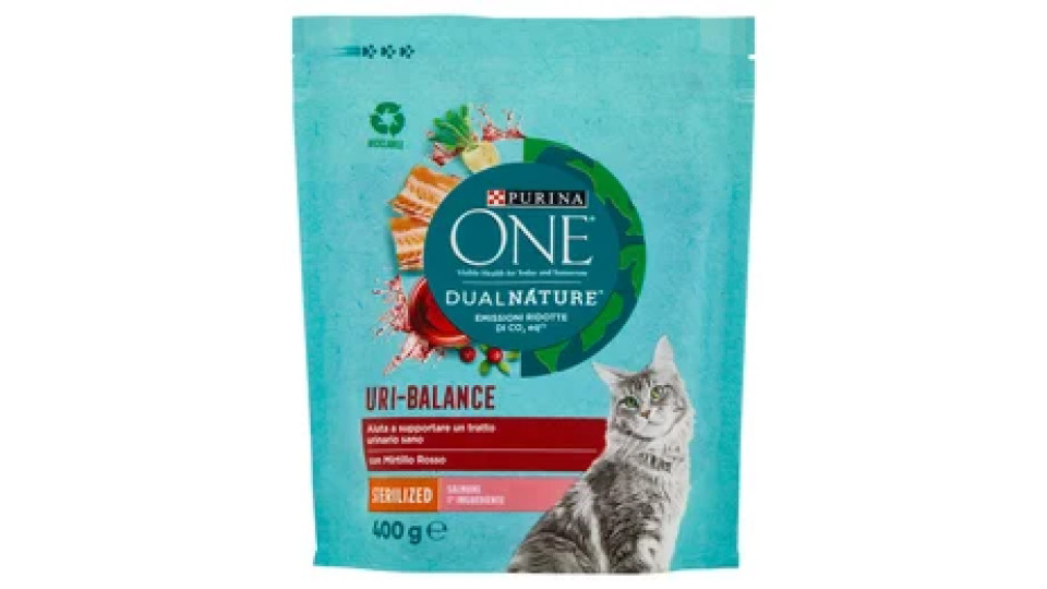 PURINA ONE DualNature Sterilizzato Mirtillo Rosso e Salmone 400g