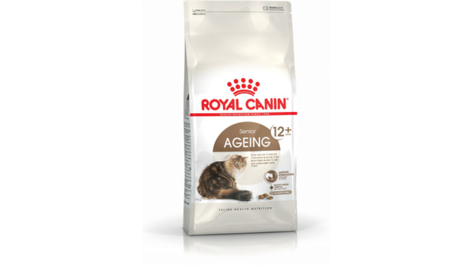 Royal Canin Senior Ageing 12+ cibo secco per gatti 400 g Trinciapollo, Vegetale