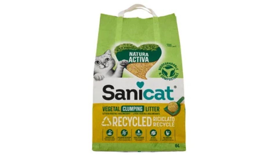 Sanicat Natura Activa Lettiera vegetale agglomerante 6 L