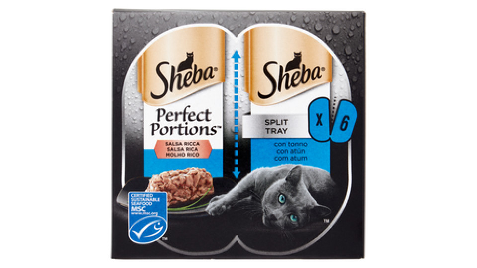 Sheba Perfect Portions Salsa Ricca con tonno 3 x (2 x 37.5 g)