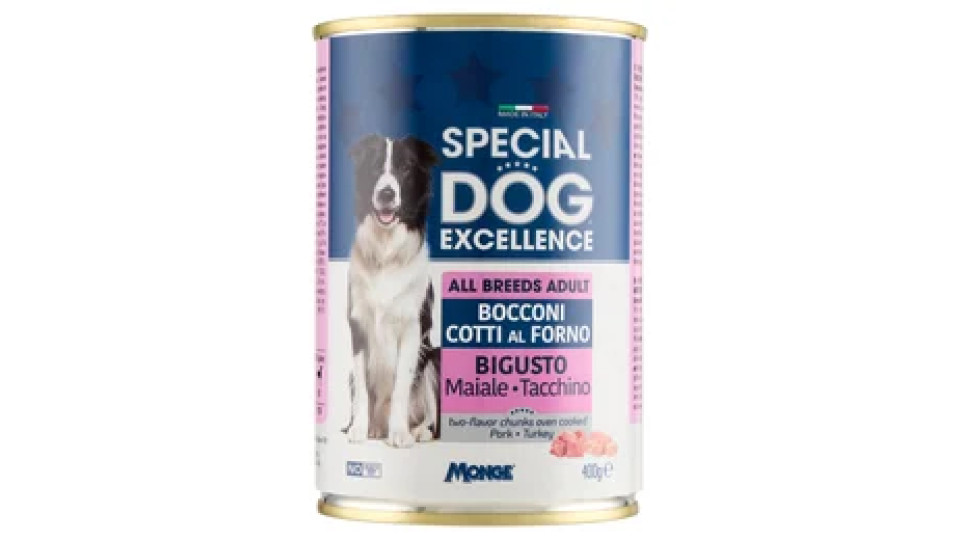 Special Dog Excellence All Breeds Adult Bocconi Cotti al Forno Bigusto Maiale Tacchino 400 g