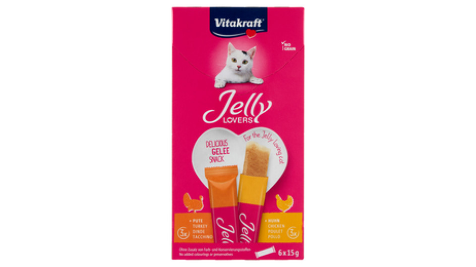 Vitakraft Jelly Lovers 3x +Pollo 3x +Tacchino 6 x 15 g