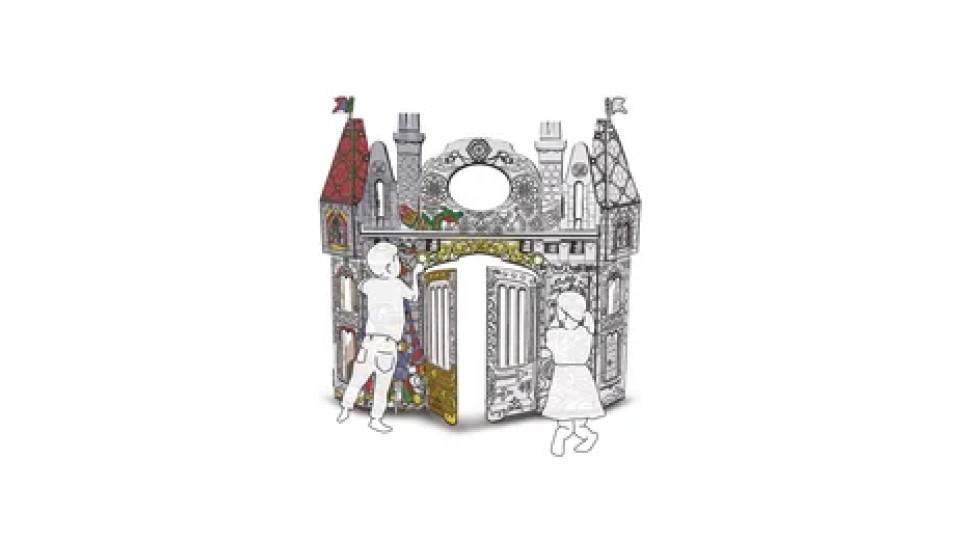 Carrefour Castello in cartone XXL da colorare