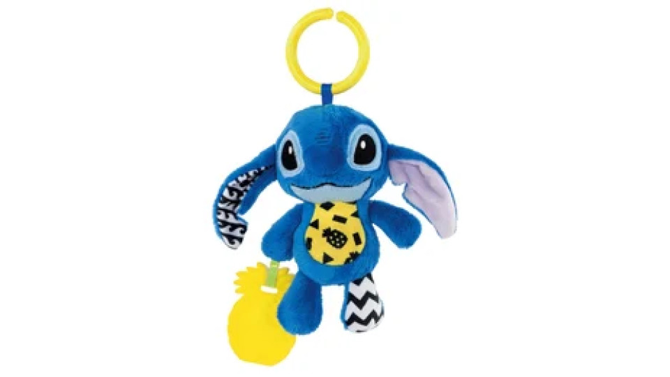 Clementoni Disney Baby Stitch Soft Rattle giocattolo da appendere per bambini