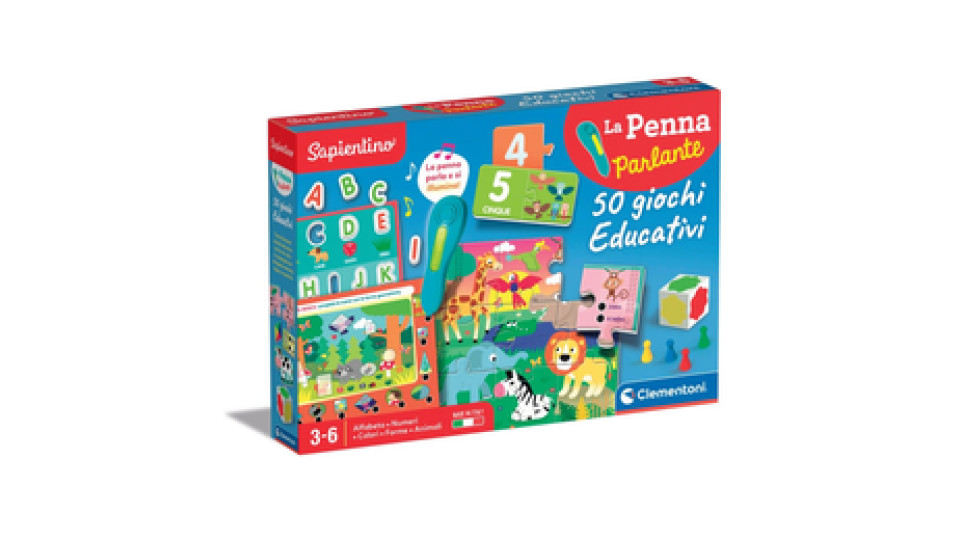 Clementoni Sapientino La penna parlante 50 giochi educativi