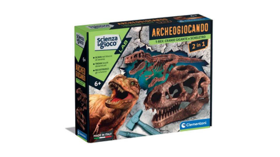 Clementoni Science & Jeu laboratoire DIG KIT - TREX 2IN1