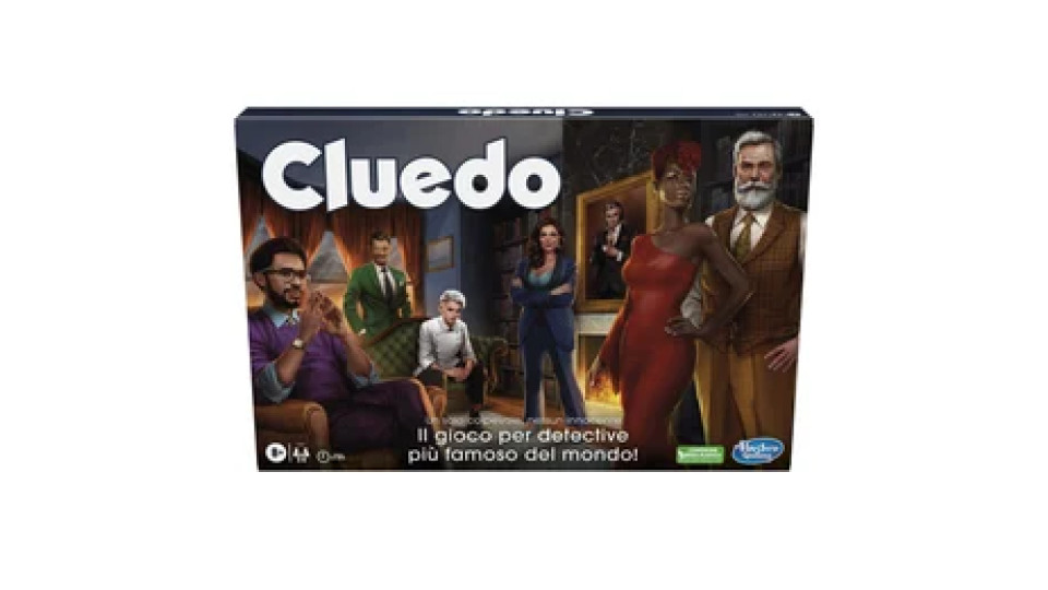 Cluedo Classico Refresh, gioco in scatola, gioco rivisitato per 2-6 giocatori, giochi di mistero giochi investigativi, giochi per la famiglia per bambini e adulti