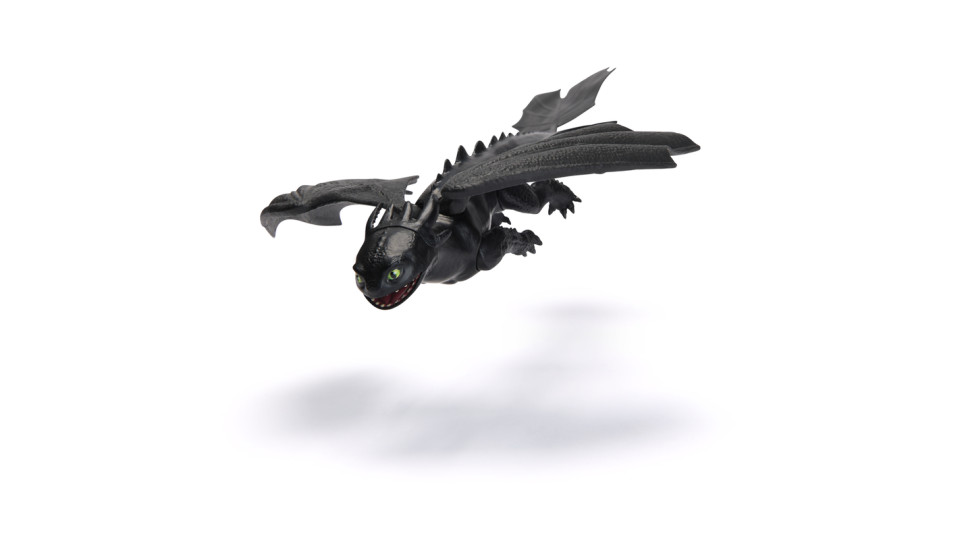 DreamWorks Dragons , How to Train Your Dragon, Toothless, drago da 23 cm, giocattoli per bambini dai 4 anni in su