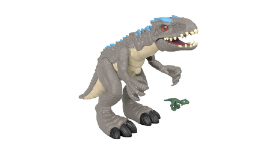 Fisher-Price Imaginext - Jurassic World, Dinosauro Indominus Rex per bambini da 3 anni in su