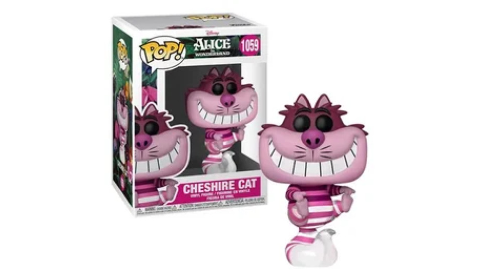 FUNKO POP! e Pop Disney Vinile Figura Stregatto 9 cm Alice Nel Paese Delle Meraviglie