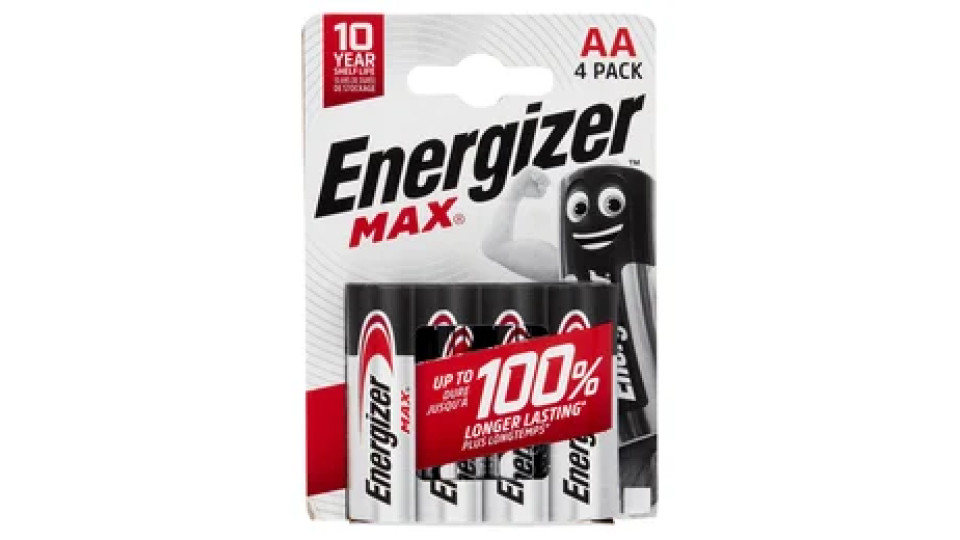 Energizer Max AA 4 pz
