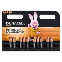 Duracell Plus AAA 10 Mini Stilo / Micro Alcalina 1.5V MN2400 10 pz