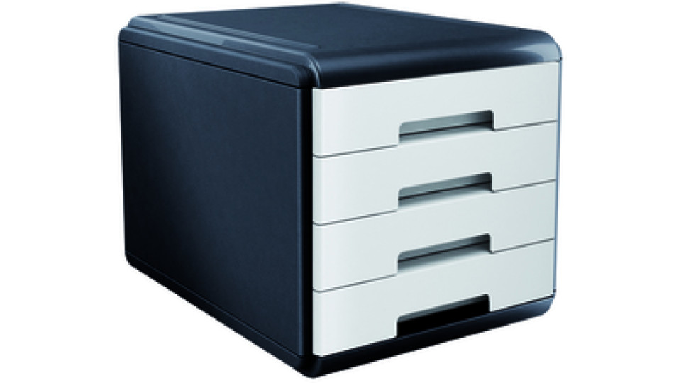 ARDA Cassettiera MyDesk 4 Cassetti Bianco