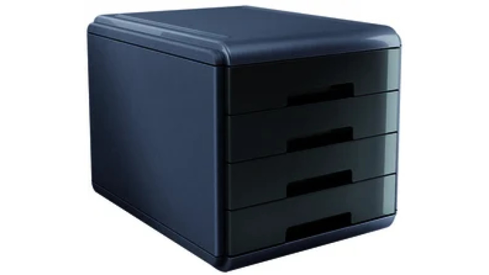 ARDA Cassettiera MyDesk 4 Cassetti My Desk Nero