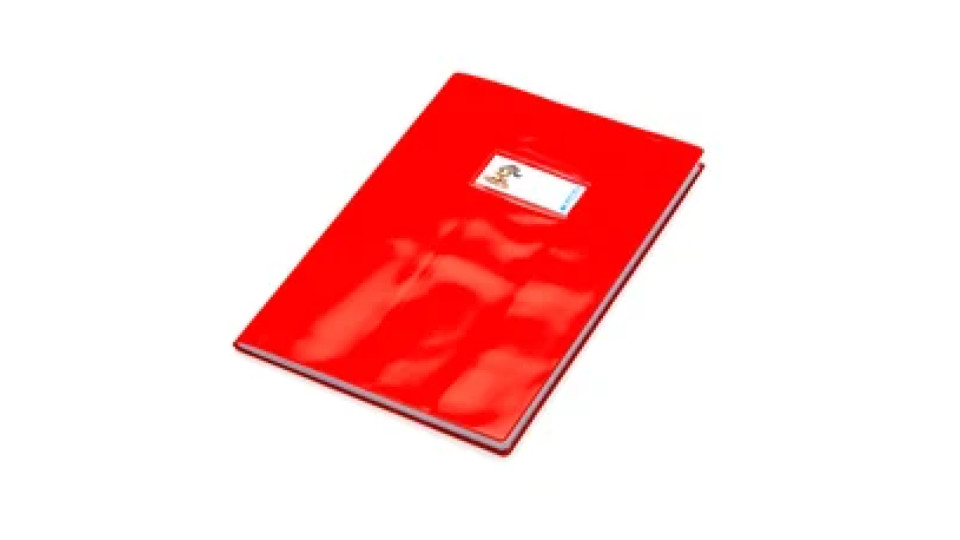 BALMAR 2000 Copertina per quaderno A4 rosso laccato 180μm