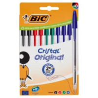 Bic Cristal Original Penne a Sfera, Colori Assortiti, 10 pezzi
