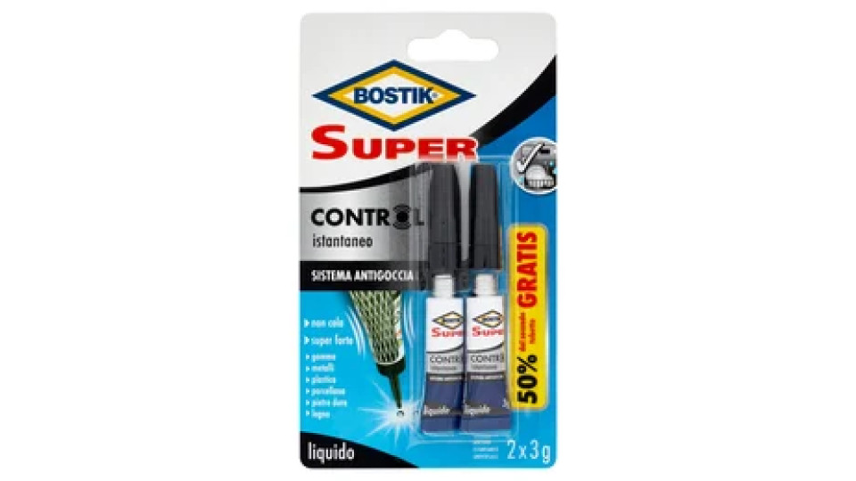 Bostik Super Control istantaneo liquido 2 x 3 g