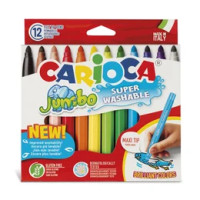 Carioca Jumbo Box 12pcs Felt Tip Pens