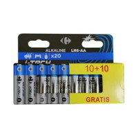 Carrefour 10+10pz Pile AA stilo