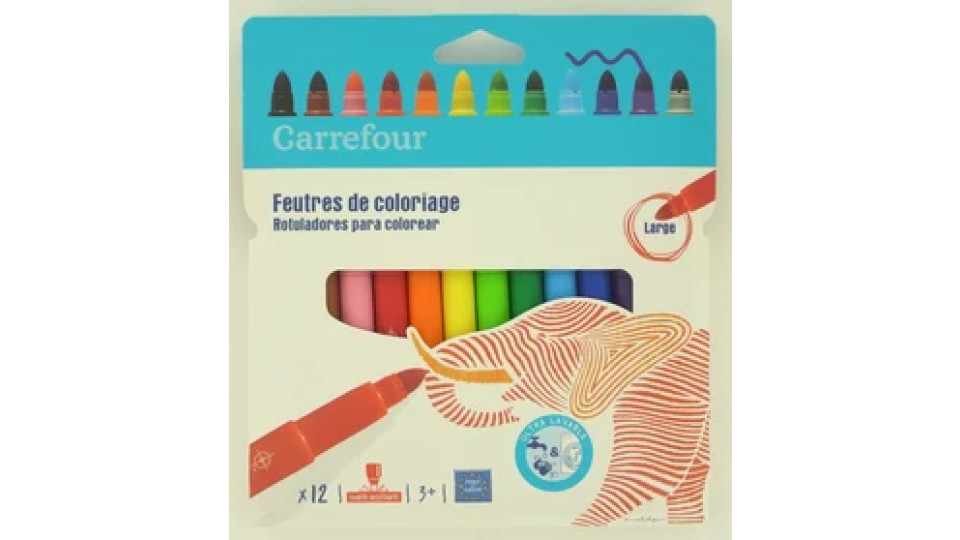 Carrefour 12 Pennarelli punta larga