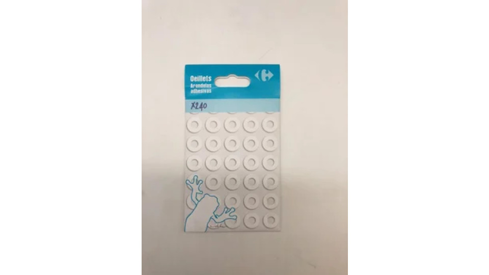 Carrefour 240 Anelli per rinforzo buchi fogli
