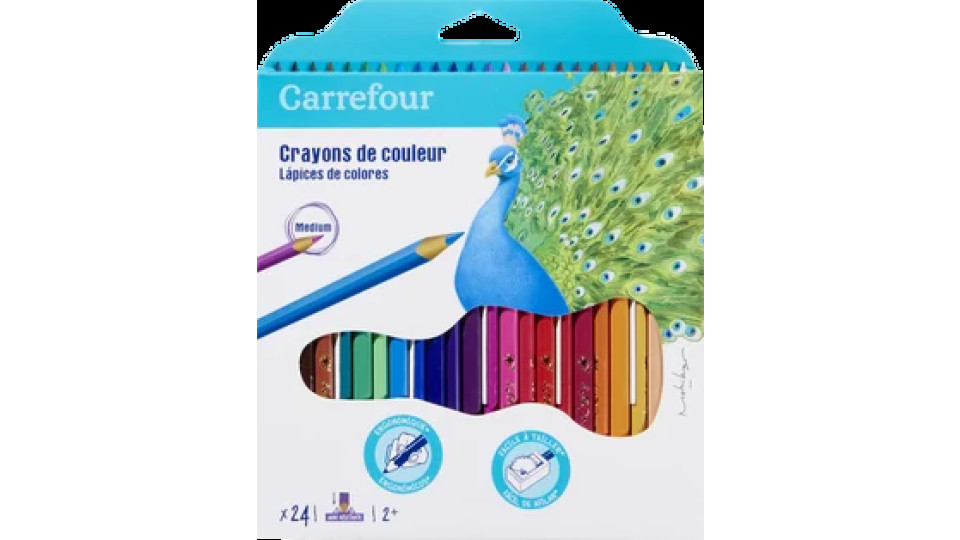 Carrefour 24 matite colorate