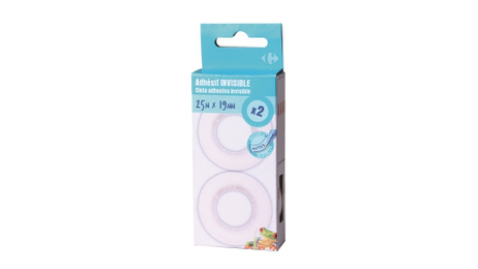 Carrefour 2 Nastri invisibili 25mx19mm